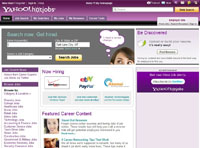 The homepage for Yahoo
